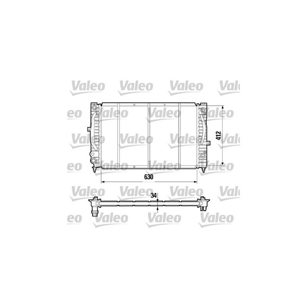 Kylare, motorkylning Valeo 731755 VALEO