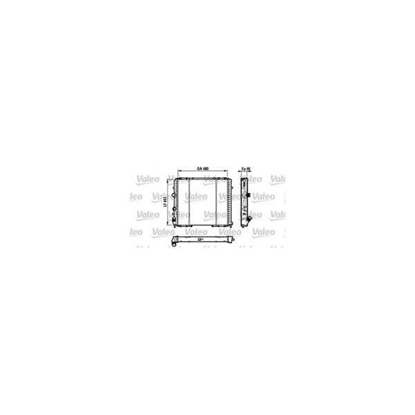 Kylare, motorkylning Valeo 732072 VALEO