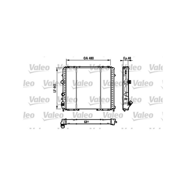Kylare, motorkylning Valeo 732072 VALEO