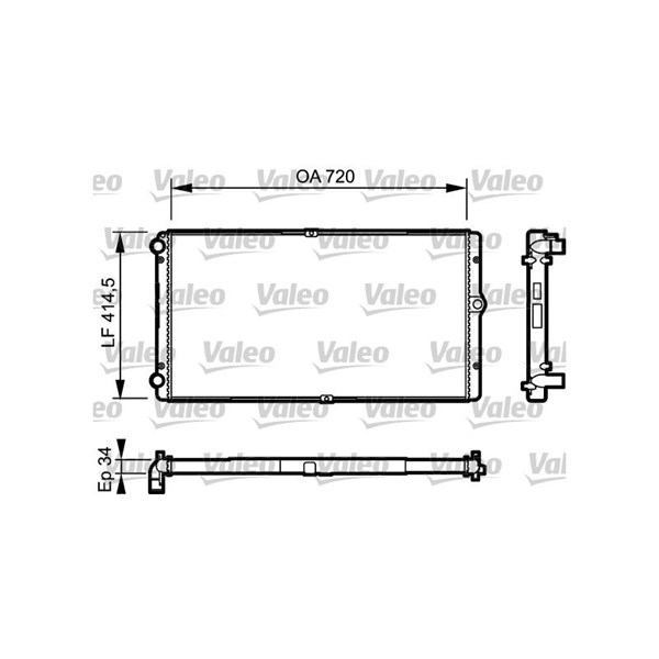 Kylare, motorkylning Valeo 732177 VALEO