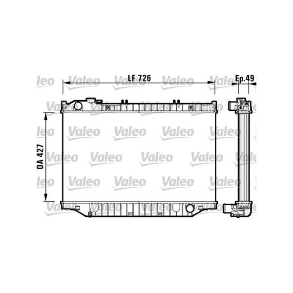Kylare, motorkylning Valeo 732415 VALEO