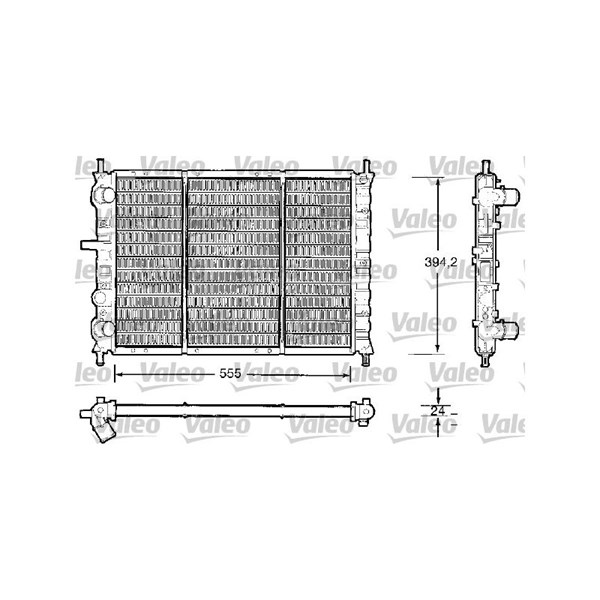 Kylare, motorkylning Valeo 732504 VALEO