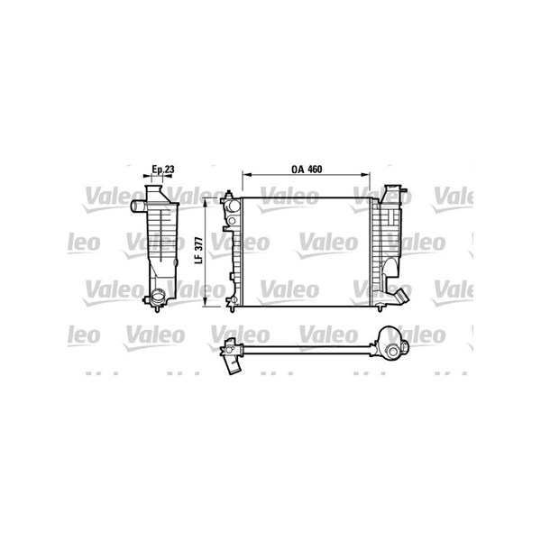 Kylare, motorkylning Valeo 732534 VALEO
