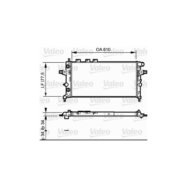 Kylare, motorkylning Valeo 732548 VALEO