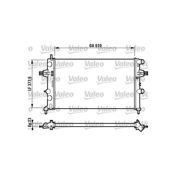 Kylare, motorkylning Valeo 732551 VALEO