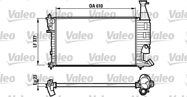 Kylare, motorkylning Valeo 732563 VALEO