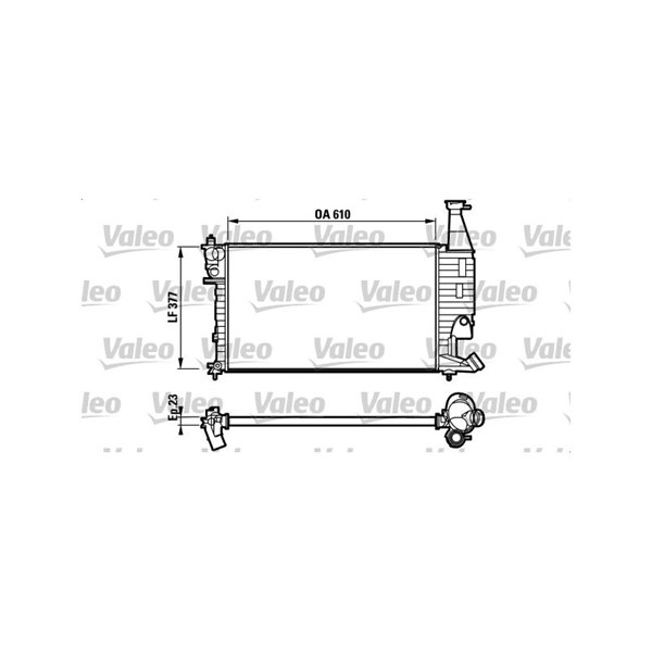 Kylare, motorkylning Valeo 732563 VALEO