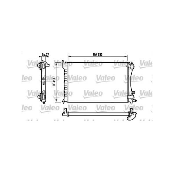 Kylare, motorkylning Valeo 732567 VALEO