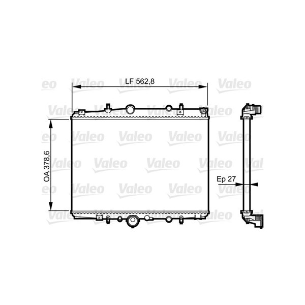 Kylare, motorkylning Valeo 732600 VALEO