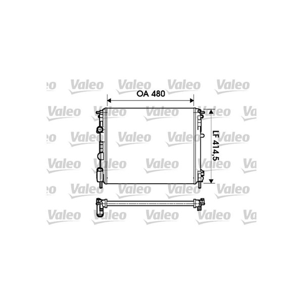 Kylare, motorkylning Valeo 732621 VALEO
