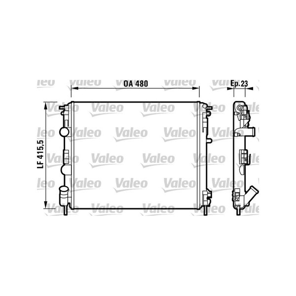Kylare, motorkylning Valeo 732721 VALEO