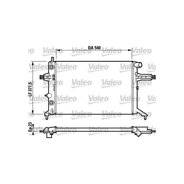 Kylare, motorkylning Valeo 732724 VALEO