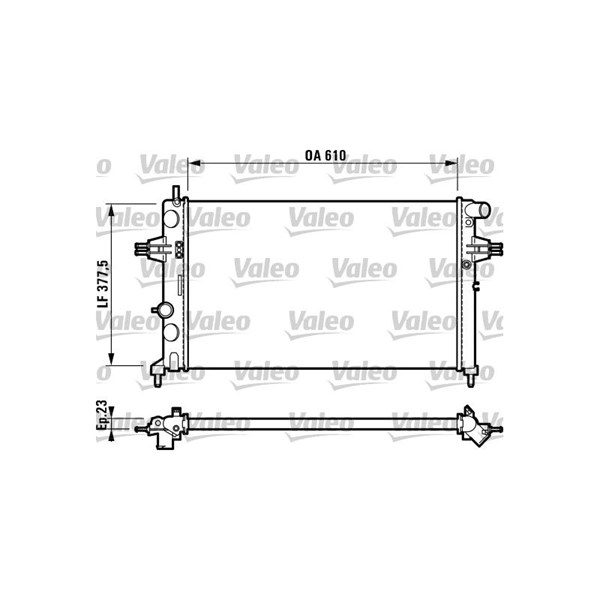 Kylare, motorkylning Valeo 732729 VALEO