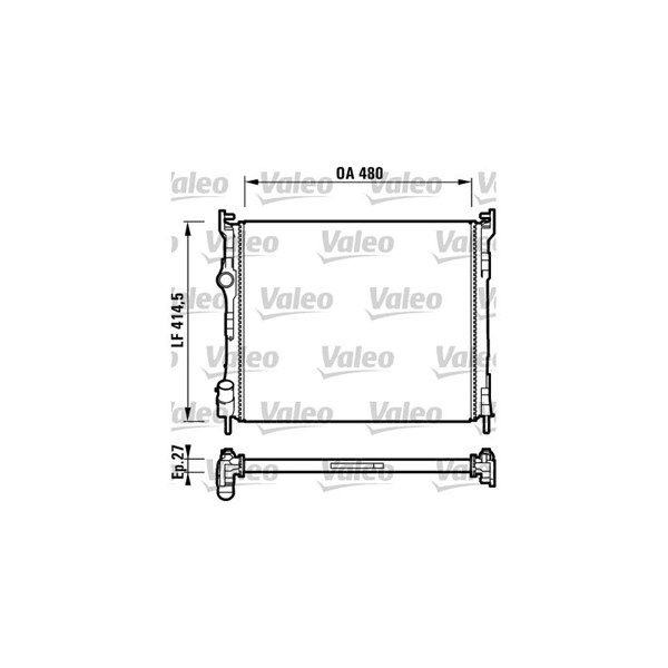 Kylare, motorkylning Valeo 732737 VALEO