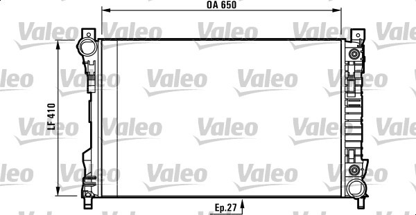 Kylare, motorkylning Valeo 732741 VALEO