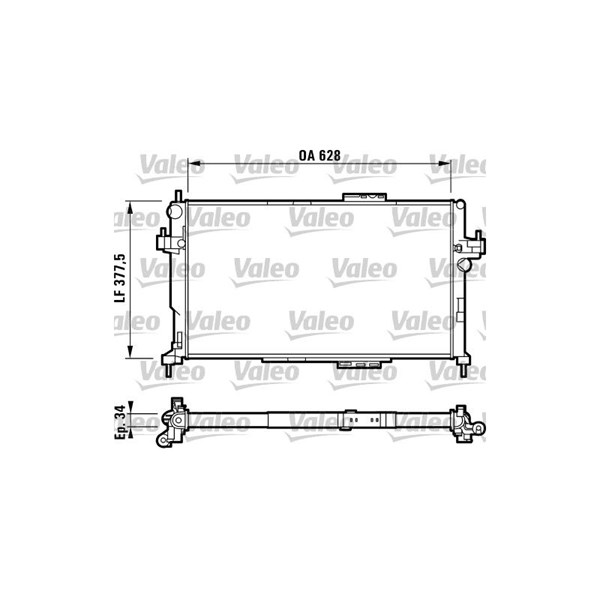 Kylare, motorkylning Valeo 732824 VALEO