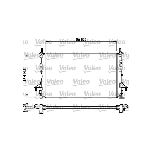 Kylare, motorkylning Valeo 732827 VALEO