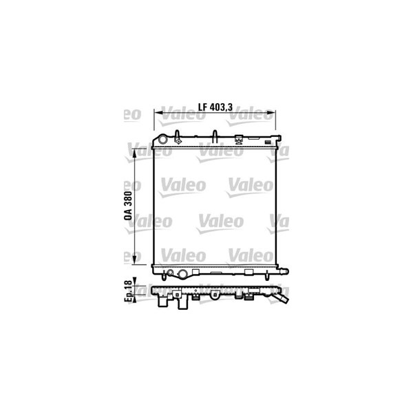 Kylare, motorkylning Valeo 732831 VALEO