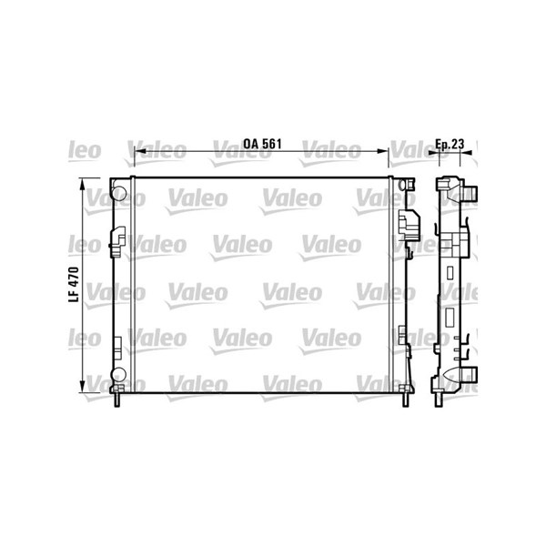 Kylare, motorkylning Valeo 732853 VALEO