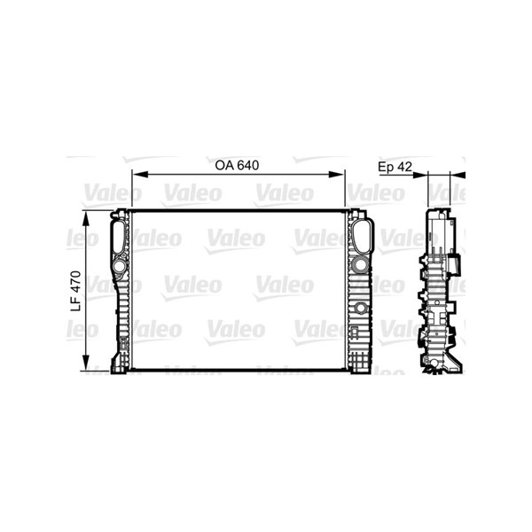 Kylare, motorkylning Valeo 732855 VALEO