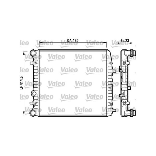 Kylare, motorkylning Valeo 732863 VALEO