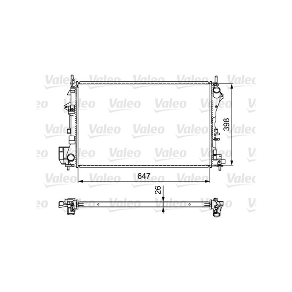 Kylare, motorkylning Valeo 732877 VALEO Kylare, motorkylning Valeo 732877 VALEO