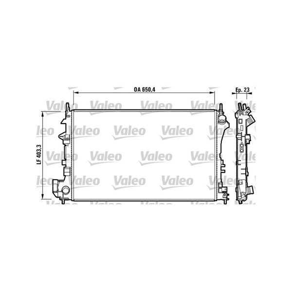 Kylare, motorkylning Valeo 732879 VALEO