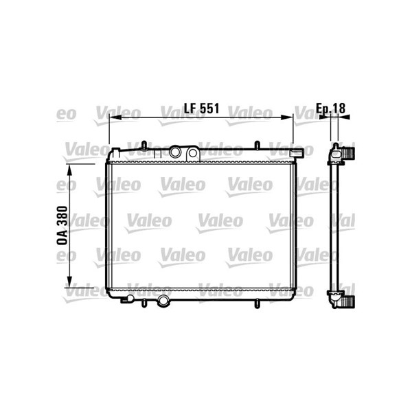 Kylare, motorkylning Valeo 732886 VALEO