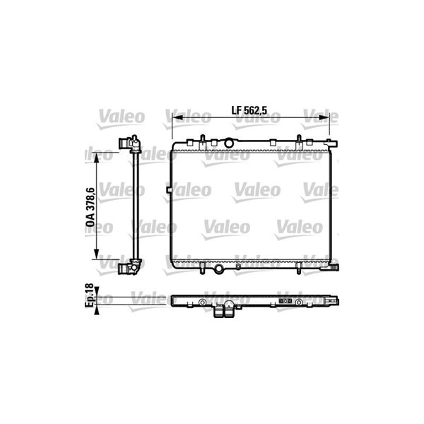 Kylare, motorkylning Valeo 732890 VALEO