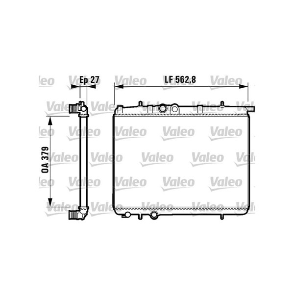 Kylare, motorkylning Valeo 732910 VALEO