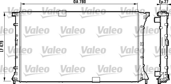 Kylare, motorkylning Valeo 732911 VALEO