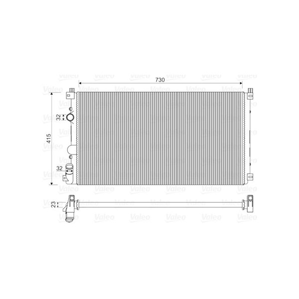Kylare, motorkylning Valeo 732917 VALEO