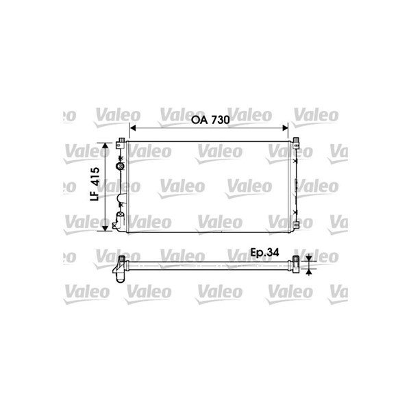 Kylare, motorkylning Valeo 732918 VALEO