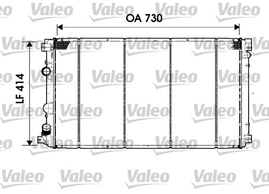 Kylare, motorkylning Valeo 732919 VALEO
