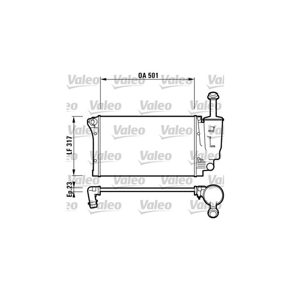 Kylare, motorkylning Valeo 732924 VALEO