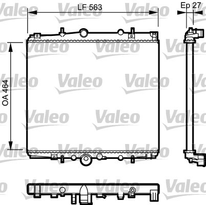 Kylare, motorkylning Valeo 732945 VALEO