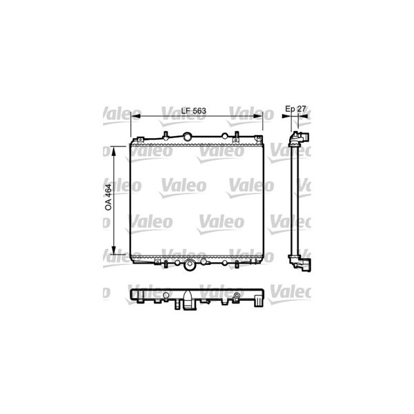 Kylare, motorkylning Valeo 732945 VALEO