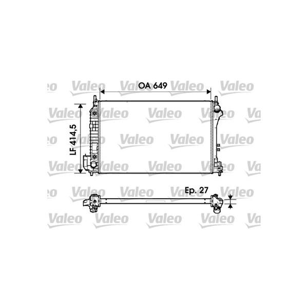Kylare, motorkylning Valeo 732947 VALEO