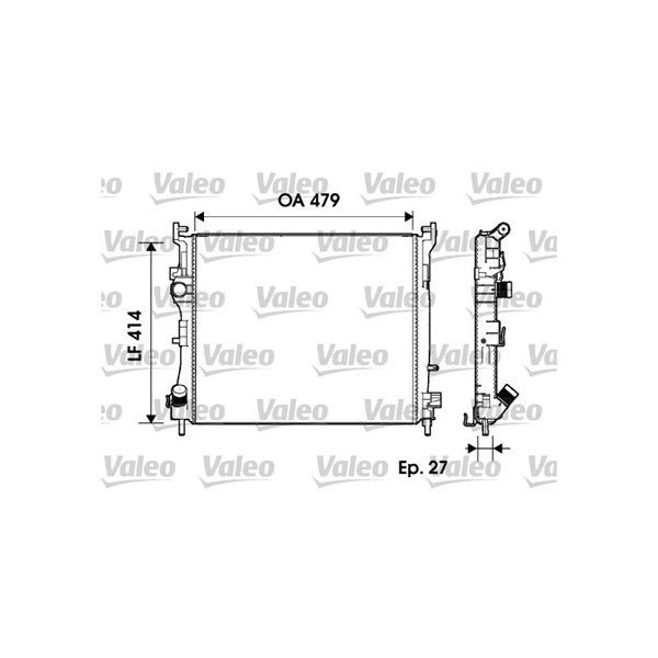 Kylare, motorkylning Valeo 732960 VALEO