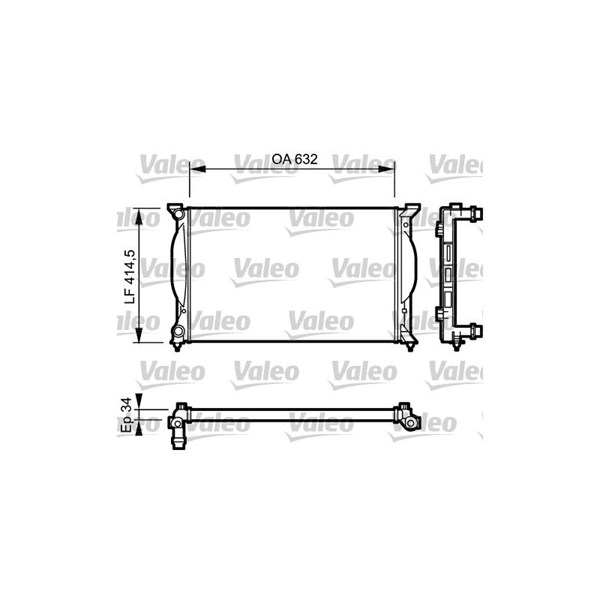 Kylare, motorkylning Valeo 732963 VALEO