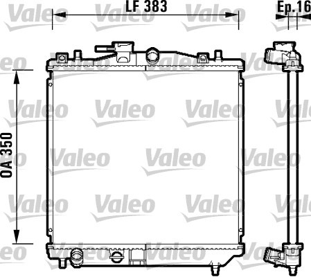 Kylare, motorkylning Valeo 734157 VALEO