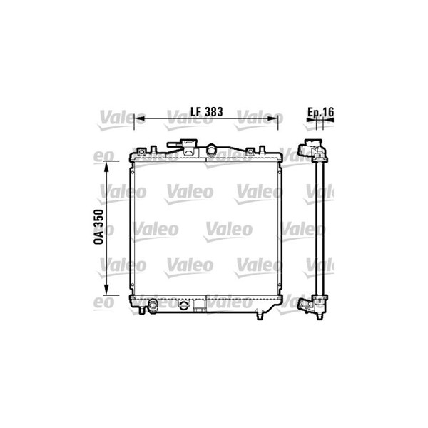 Kylare, motorkylning Valeo 734157 VALEO