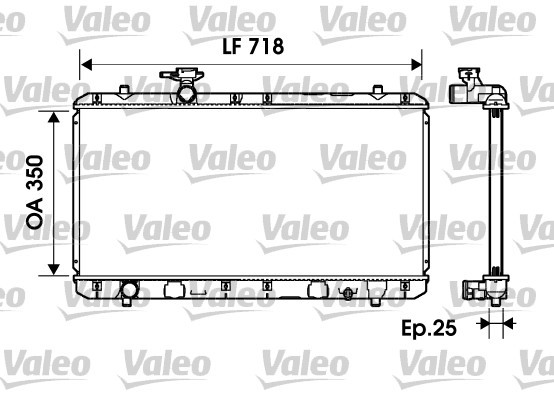 Kylare, motorkylning Valeo 734164 VALEO
