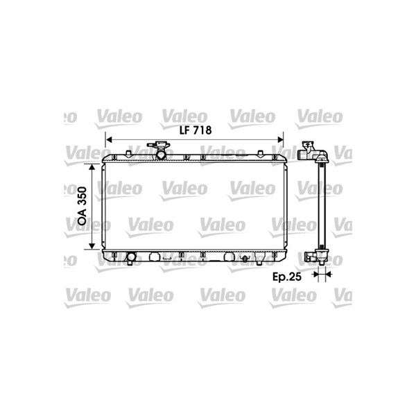 Kylare, motorkylning Valeo 734164 VALEO