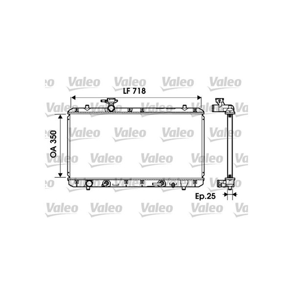 Kylare, motorkylning Valeo 734165 VALEO