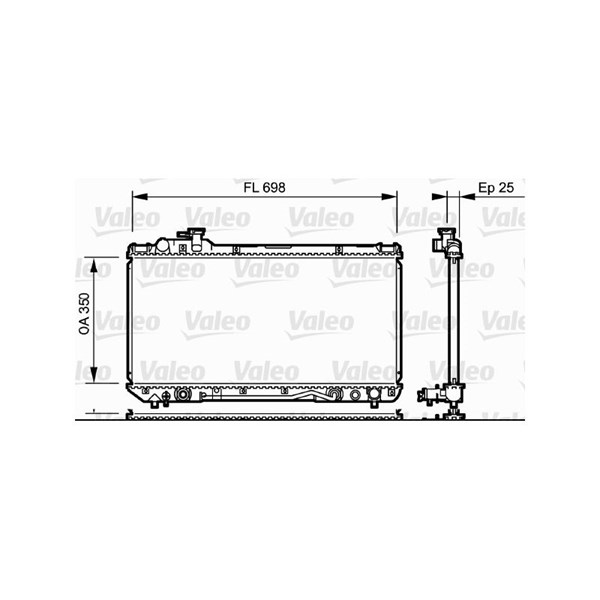 Kylare, motorkylning Valeo 734172 VALEO