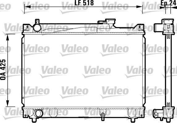 Kylare, motorkylning Valeo 734213 VALEO
