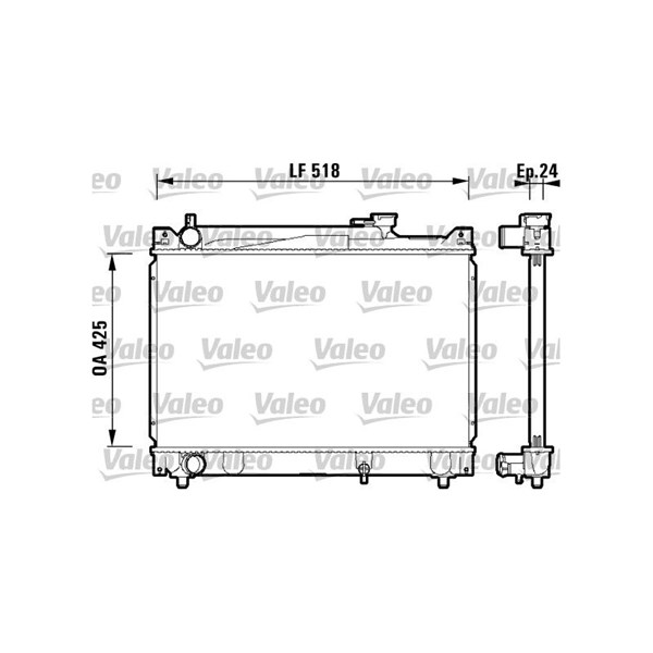 Kylare, motorkylning Valeo 734213 VALEO
