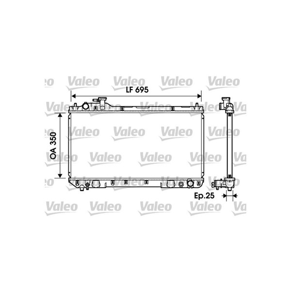 Kylare, motorkylning Valeo 734216 VALEO