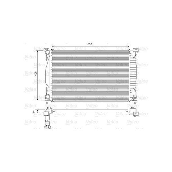Kylare, motorkylning Valeo 734269 VALEO
